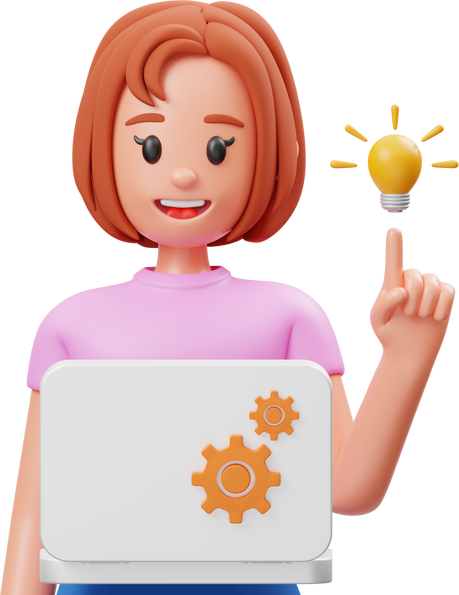 Web Development Idea 3D Character
